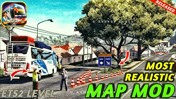 Most Realistic😍Map Mod For Bus Simulator Indonesia | New Map Mod For Bussid V3.7.1 #bussidmod