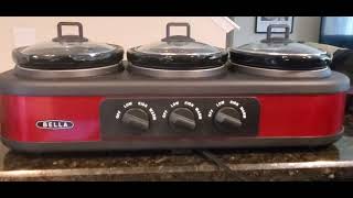 BELLA Triple Slow Cooker and Buffet Server Review