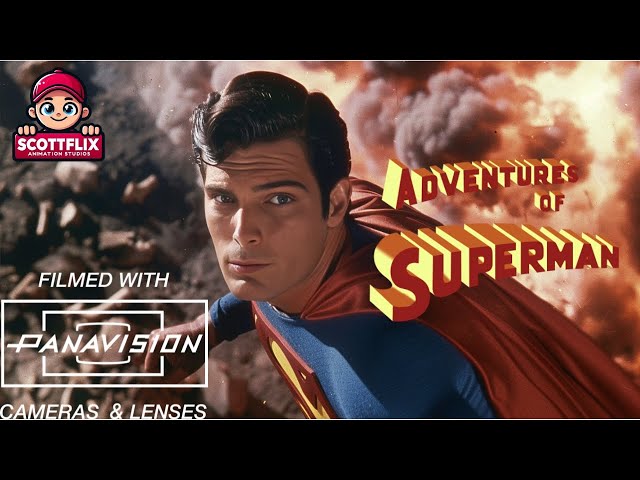 1950s Super Panavision 7 Adventures Of Superman Trailer class=