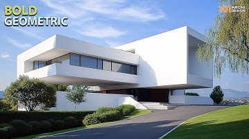 Modern Luxury House Design Ideas with Floating Structure on Sloping Area