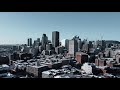 Montreal  canad volando con el dron 4k ultra