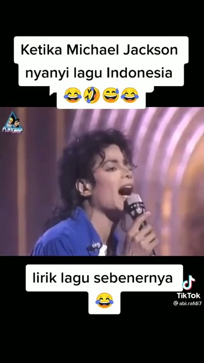 ketika Michael Jackson nyanyi lagu Indonesia bikin ngakak 😂😂