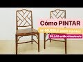 Cómo PINTAR un MUEBLE paso a paso: SILLAS estilo chinoiserie