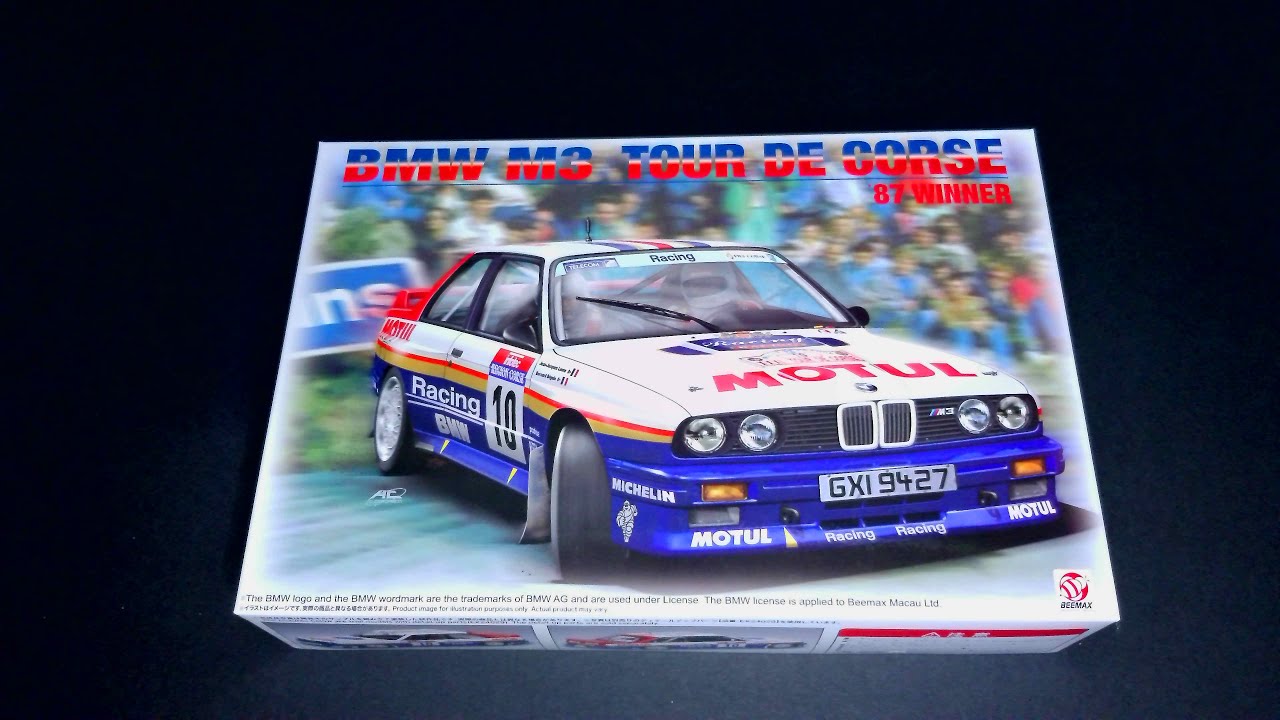 1/24 BEEMAX BMW E30 M3 TOUR DE CORSE 87 WINNER - YouTube