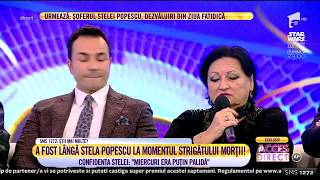 Medicul Monica Pop, despre ultima apariție a Stelei Popescu: "E impardonabil că nu s-a cerut ajutor"