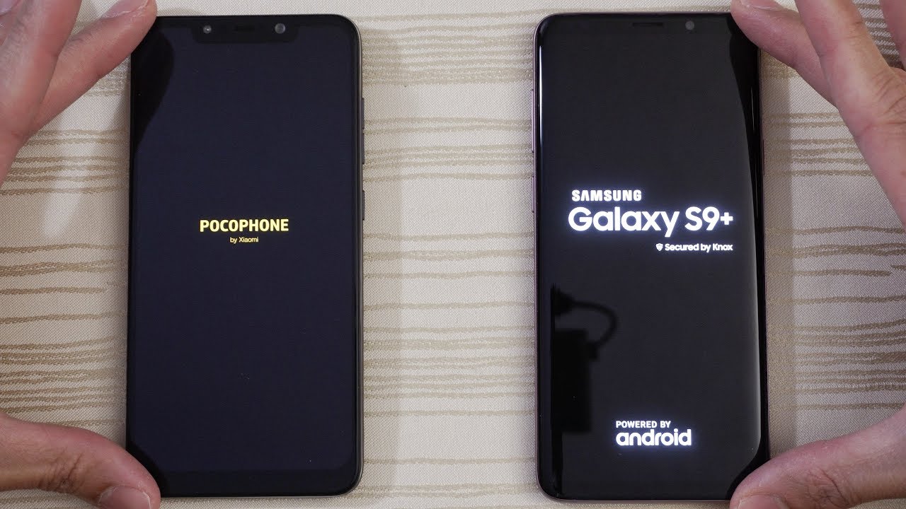 Xiaomi Pocophone F1 and Samsung Galaxy S9 Plus - Speed Test!