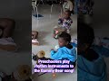 Preschoolers play rhythm instruments to The Gummy Bear song 🧸 #handsonlearning #preschoollearning