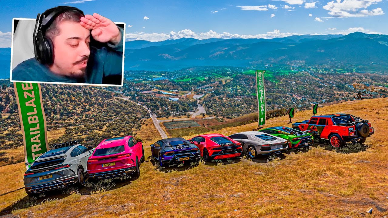 LADEIRA DA MORTE SEM FREIO SÓ DE LAMBORGHINI - FORZA HORIZON 5