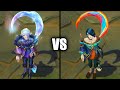 Winterblessed Hwei vs Classic Hwei Skins Comparison (League of Legends)