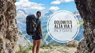 Hiking Alta Via 1 Dolomites in 7 Days