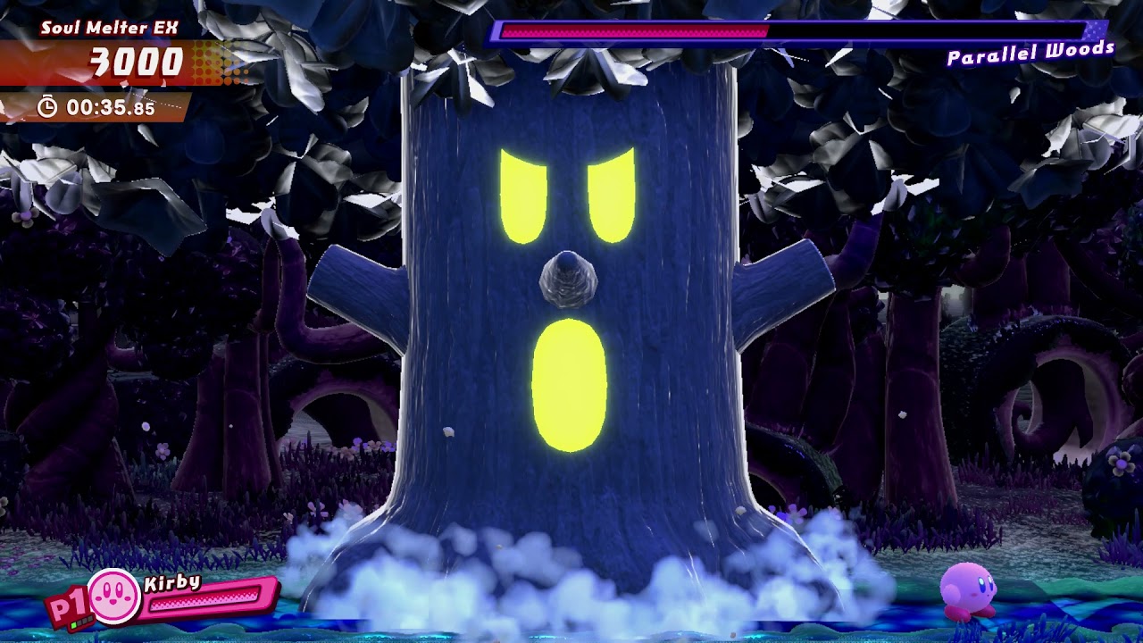 Kirby Star Allies - Parallel Woods battle