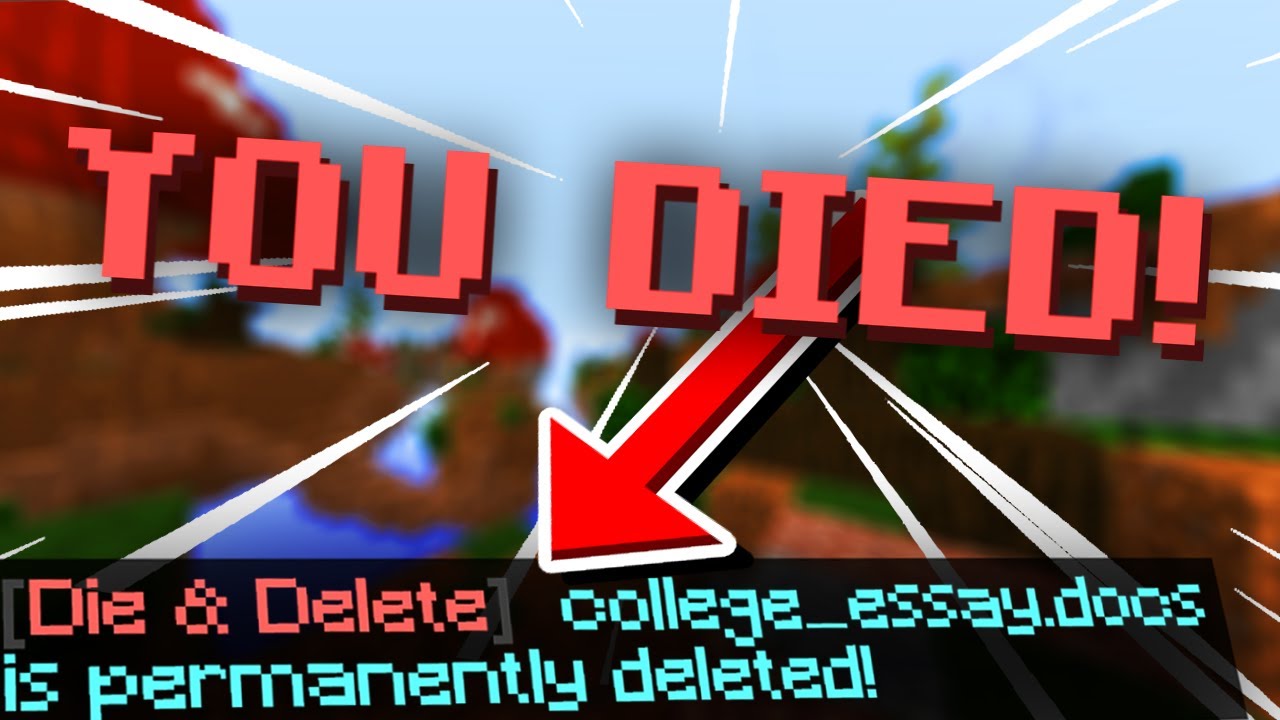 This Minecraft Mod Deletes Random Files When You Die - YouTube
