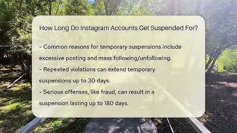 How Long Do Instagram Accounts Get Suspended For? - Everyday-Networking