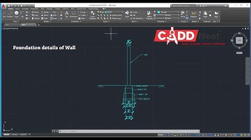 Foundation Details of wall in AUTOCADD ಕನ್ನಡ-CADD Nest