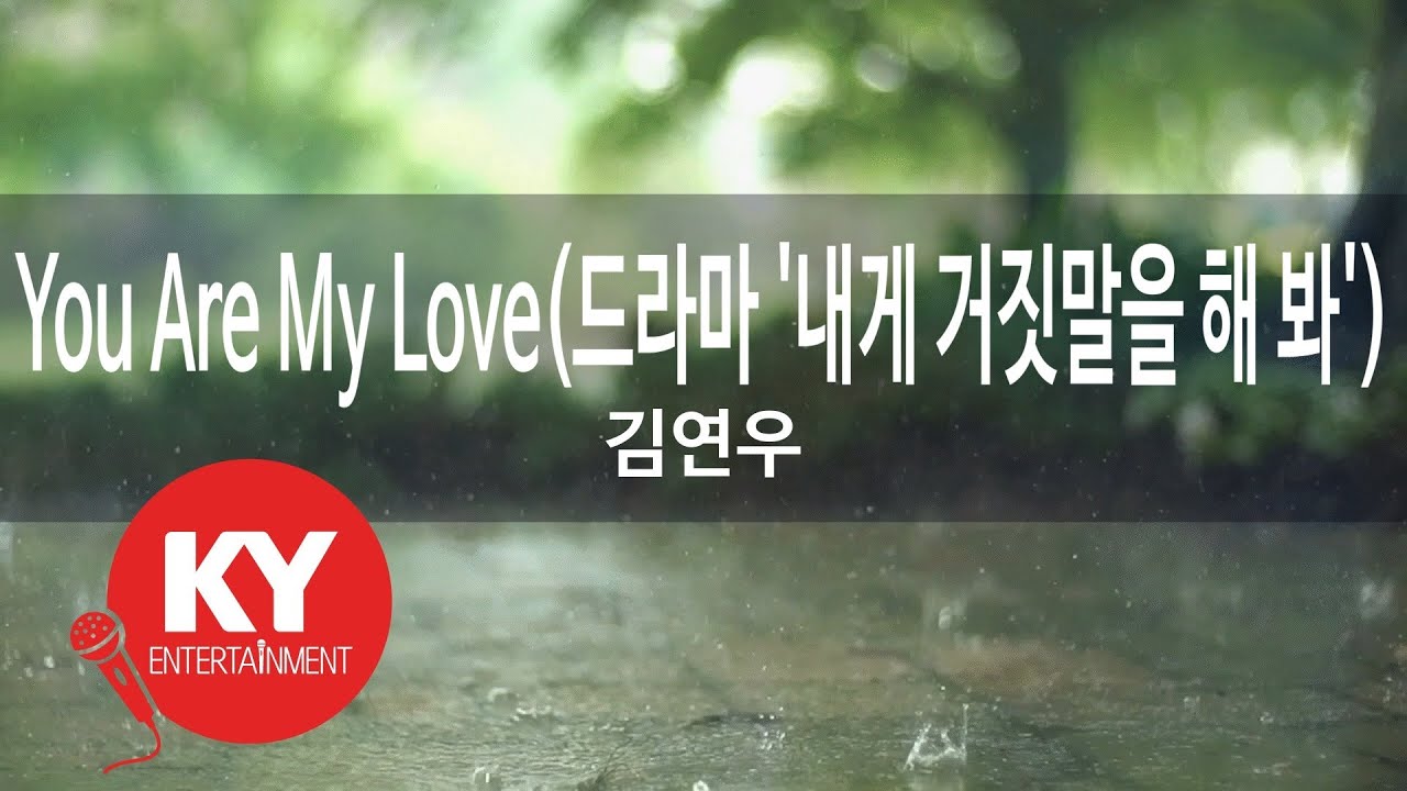 You Are My Love(드라마 '내게 거짓말을 해 봐') 김연우(Kim Yeon Woo) (KY.76948) / KY