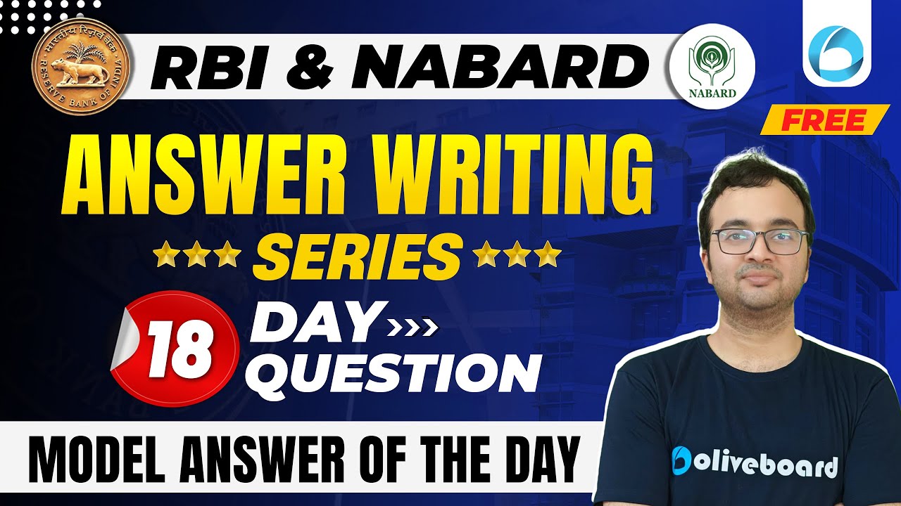 RBI & NABARD Free Answer Writing | Model Answer of the Day | Answer ...