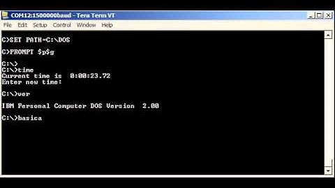 8086 PC emulator running on an Arduino Mega 2560 (Arduino86)