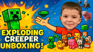Huge Minecraft Toy Unboxing! 🎁💥 Mini Mikey Opens Creeper, Movie Heroes & More!