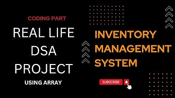 DSA Real Life Project in Hindi |  Coding Part | Inventory Management System | Array| Intro  Video