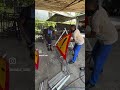 Installing the Support Frame on a Temporary Road Sign | Madave Signs On-Site