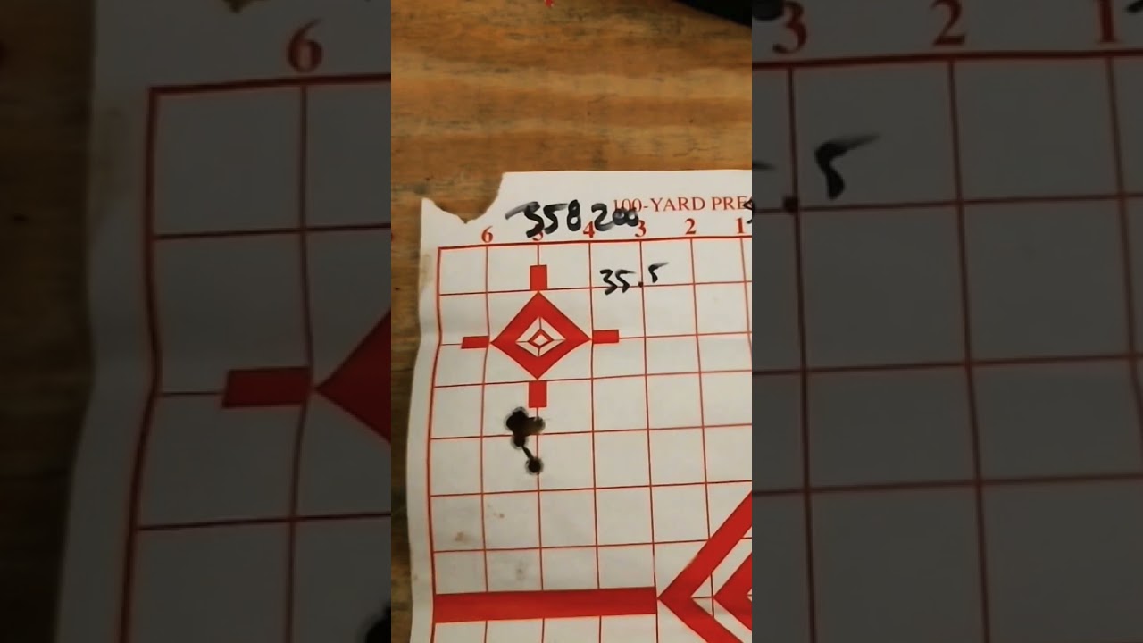 35 Remington With 35.5gr Shooters World Precision  + 358200 At 50 Yards