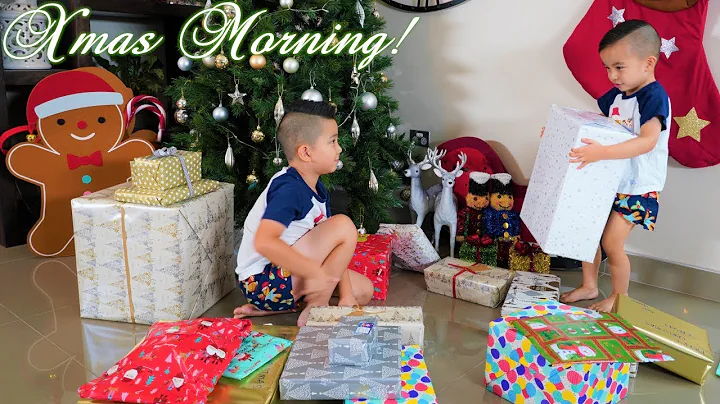 Christmas Morning Calvin Kaison Opening Presents 2...