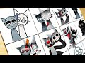 Sprunki Drawing Gray X Wenda Phase 1 To 6 (Duo Sprunki Mix)