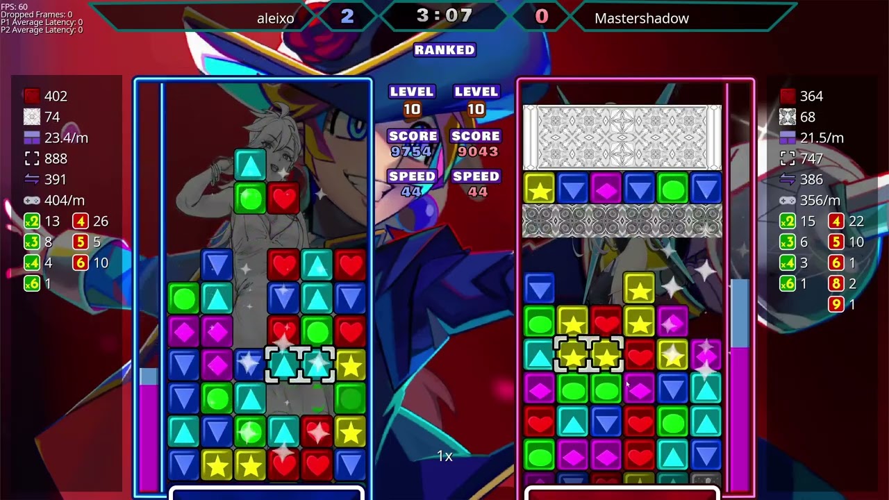 [Panel Attack Meijin Series] 8th Master League: aleixo vs PokéMastershadow (review)