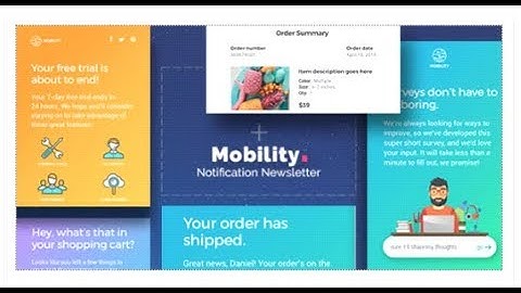 Mobility - Notification Drag & Drop Email Template + Builder  | Themeforest Templates