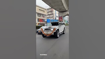 White H2 Hummer #road #reels #status #shortvideos #trending #hummer #white #wheels #showoff #party