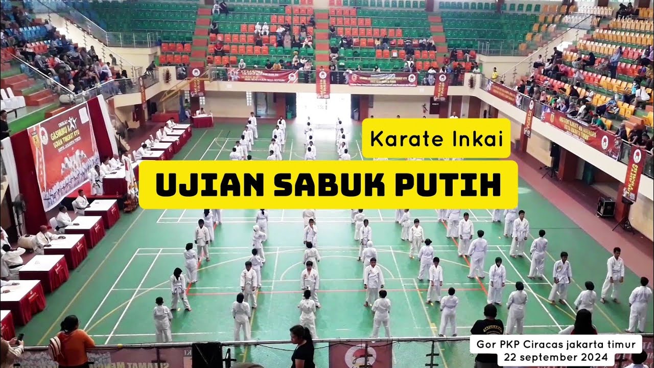 Ujian kenaikan sabuk putih ke sabuk kuning karate inkai 2024