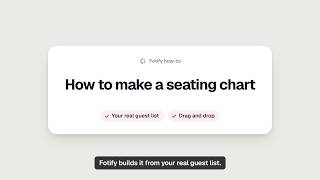 How to make a seating chart | Fotify