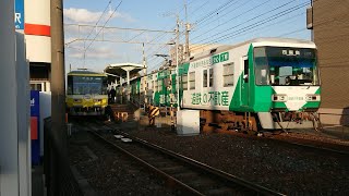 【異色行き違い】遠鉄2002F 下り第95列車・1006F 上り第102列車 積志駅すれ違い