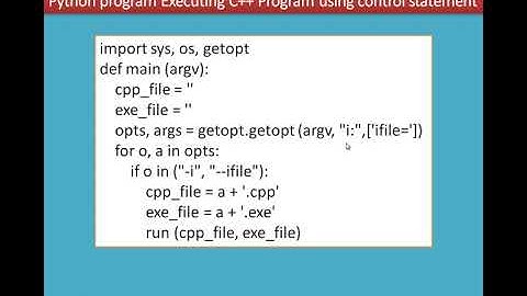 07/11 Chapter 14 Importing C++ programs in Python