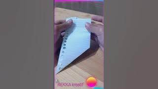 cara melipat surat bentuk persegi keren,mudah.#origami #kreatif #shorts #tutorial