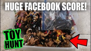 SCORE!!! HUGE FACEBOOK MARKETPLACE HAUL! Toy hunting for WWE elites.