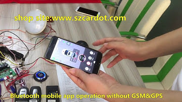 cardot gsm car alarm bluetooth mobile app operation VS gsm&gps mobile app operation