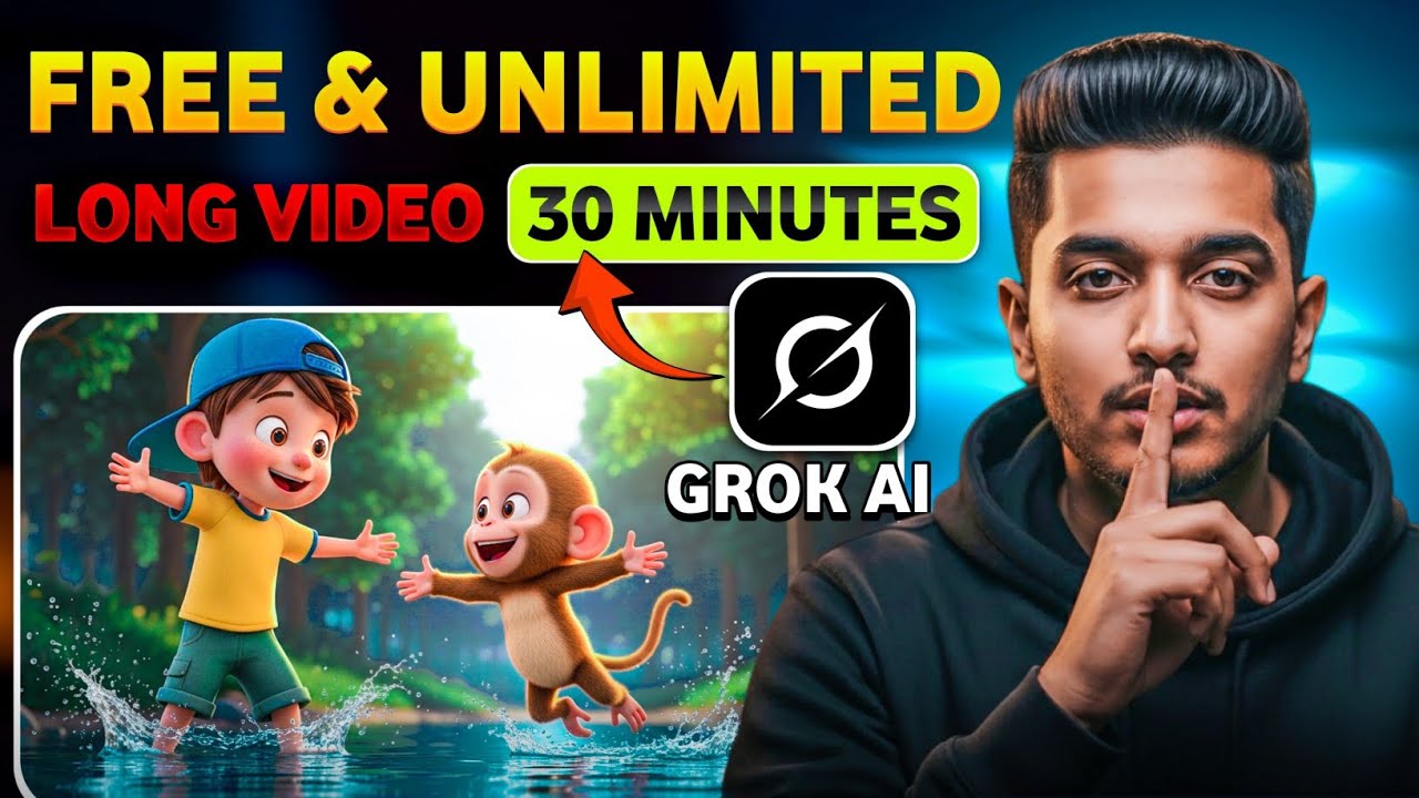 Generate Long YouTube (16:9) Videos Using Grok AI | FREE & UNLIMITED ...