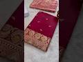 ❤️ Maroon Colour Banarasi mashru silk saree with beautiful booties all over ✨ #saree