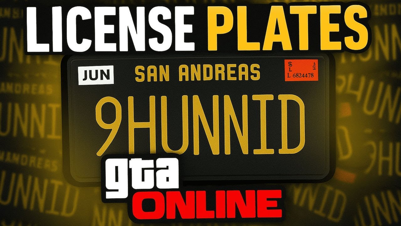 HOW TO GET CUSTOM LICENSE PLATES IN GTA ONLINE Custom Plates 2025 