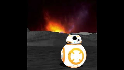 star wars droid bb8 dancing CGI 3D rendered not a prop
