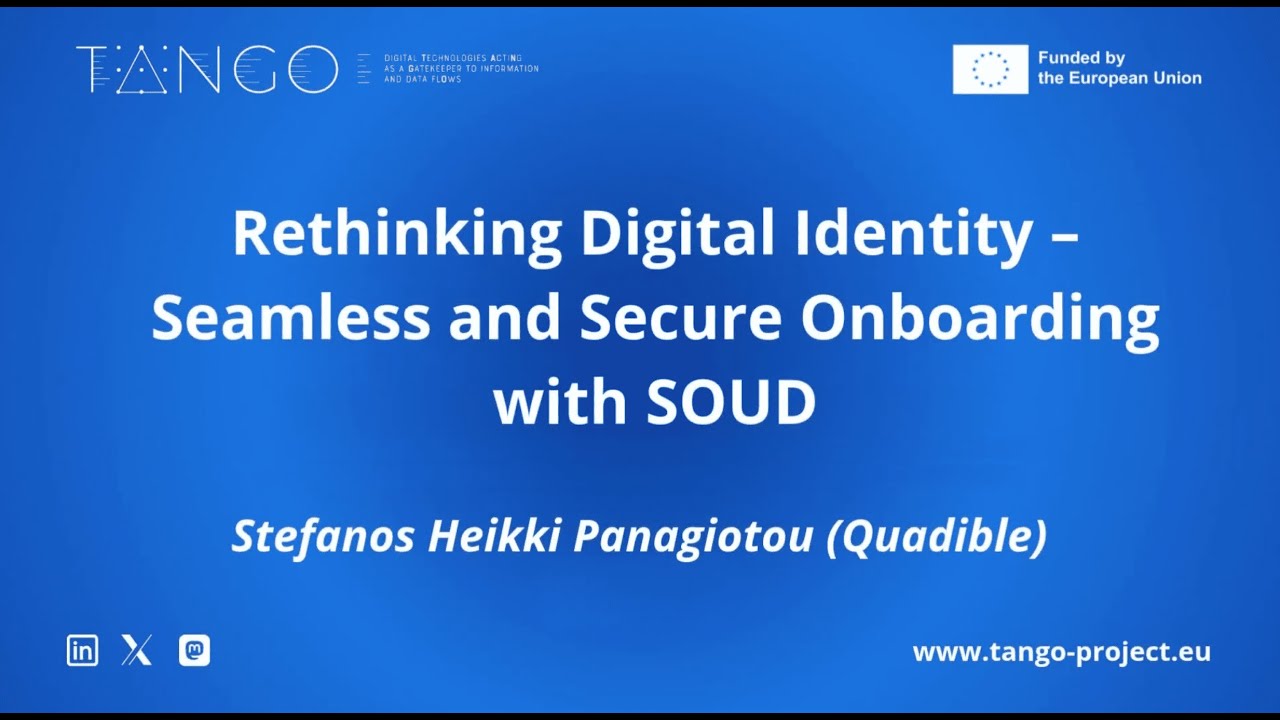Rethinking Digital Identity – Seamless and Secure Onboarding with SOUD