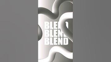 3D Illustrator | Illustrator Effect | 3D Noodle Effect | Illustrator tutorials | Blend effect