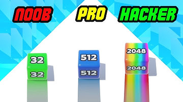 NOOB vs PRO vs HACKER - Jelly Run 2048
