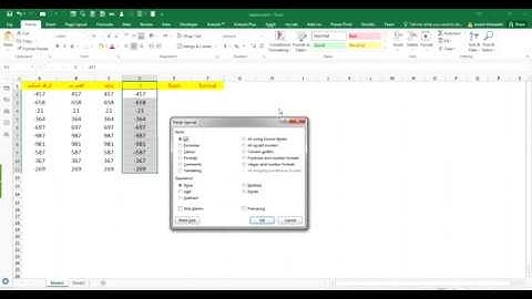 تحويل الارقام السالبة الى موجبه بالاكسلConvert negative numbers to positive in Excel