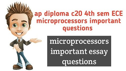 ap diploma c20 ECE 4th sem microprocessors important questions| microprocessors important questions|