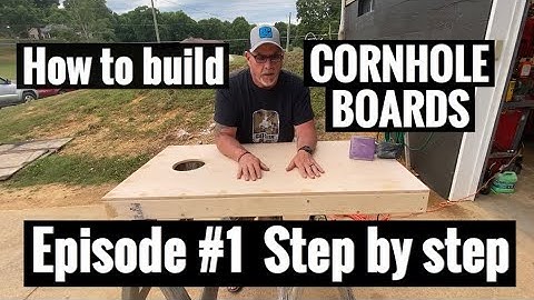 How to build custom cornhole boards