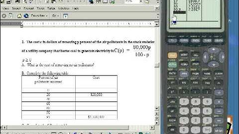 Rational functions using a graphing calculator, asymptotes, maximums and minimums part 3