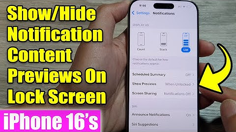 iPhone 16/16 Pro Max: How to Show/Hide Notification Content Previews On Lock Screen