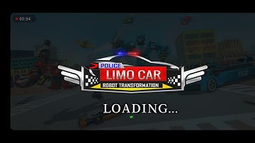 Flying Limo Robot Car Transform: Police Robot Game